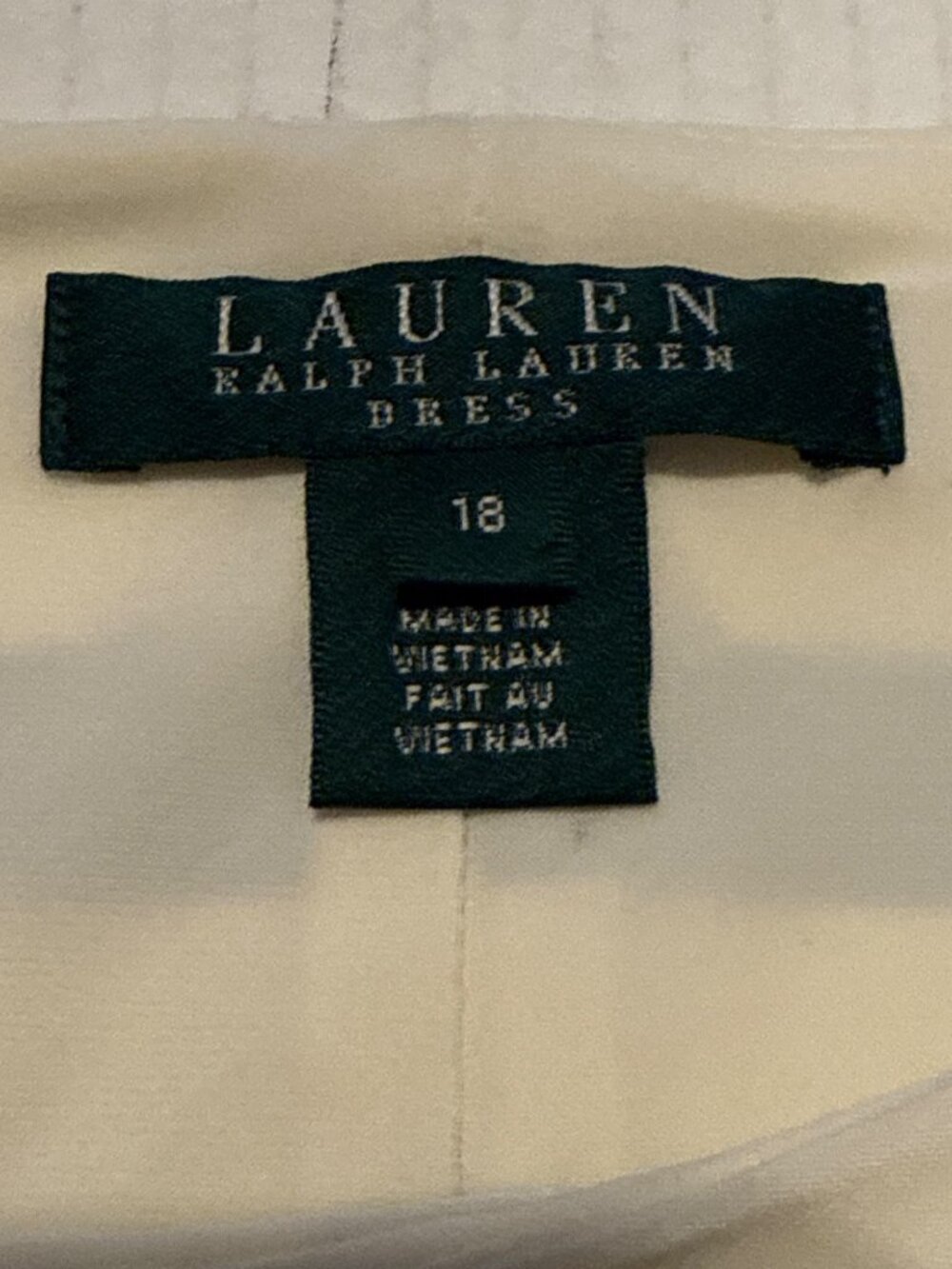 Lauren Ralph Lauren Black & White Stripe Nieves Cap Sleeve Side Tie Dress Sz 16 - Picture 7 of 16